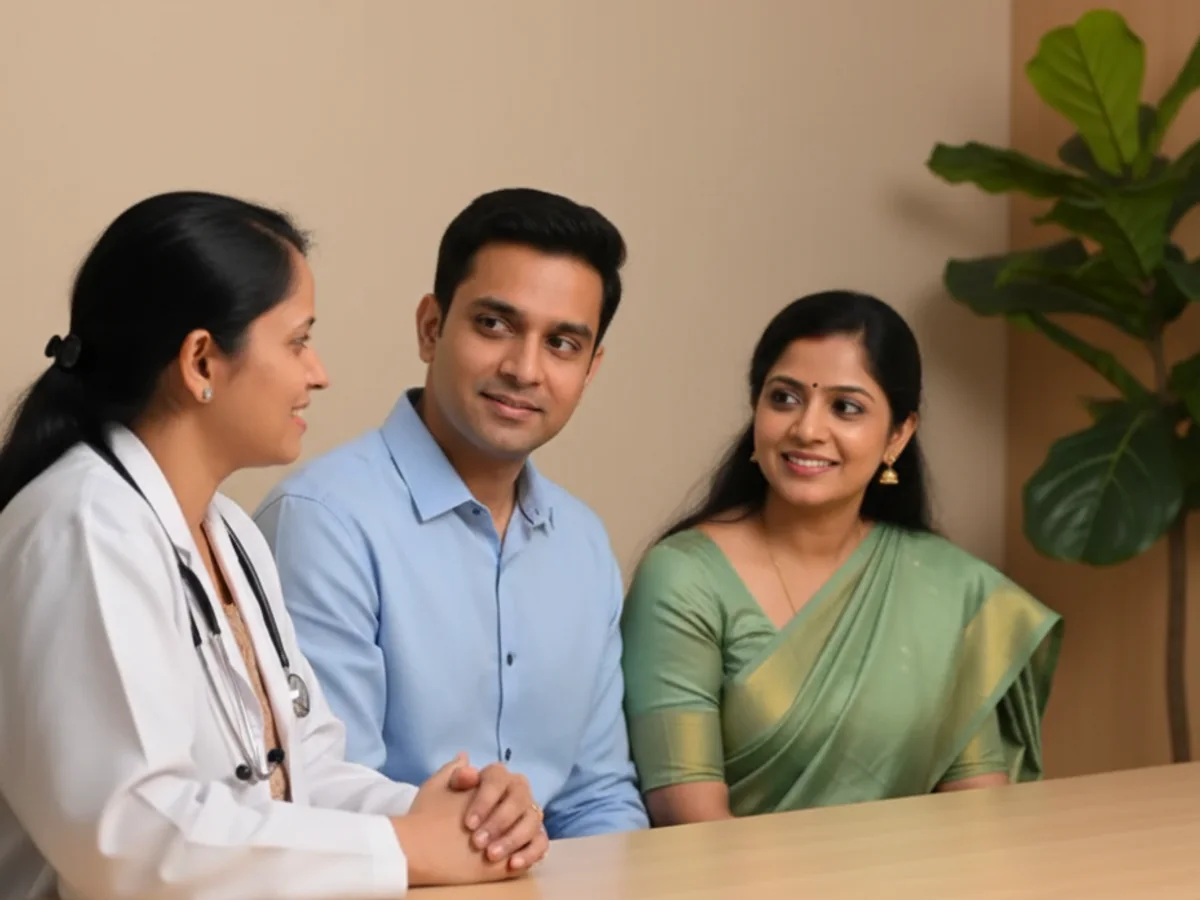 Couple consulting with a female fertility specialist about do you need ivf? understanding your fertility path