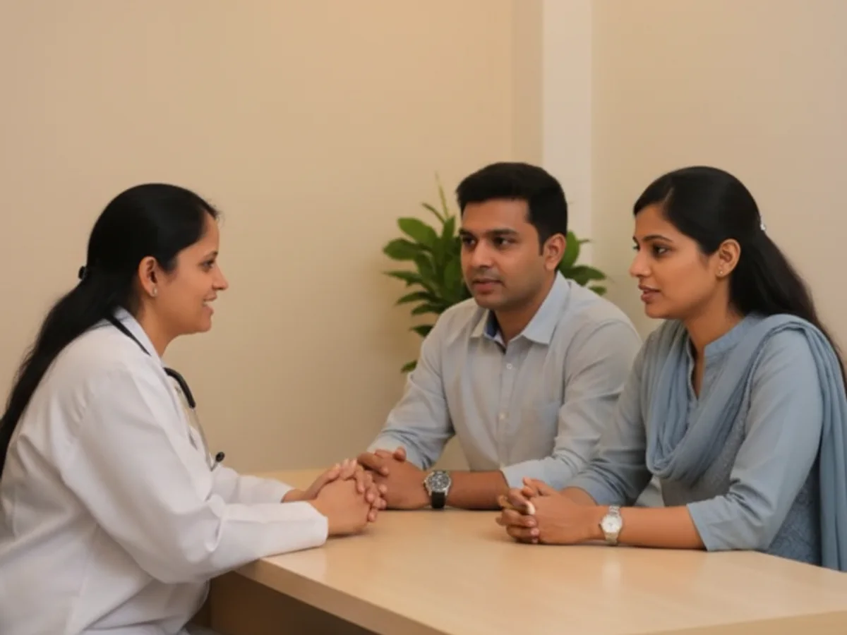 Couple consulting with a female fertility specialist about your first ivf consultation: what to expect