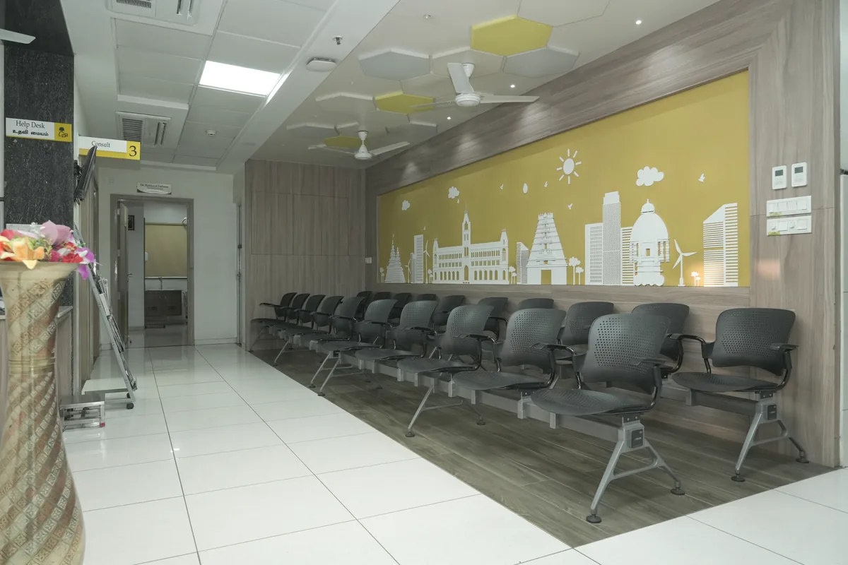 Waiting Lounge at Yaal Fertility and Women's Centre, Kilpauk, Chennai