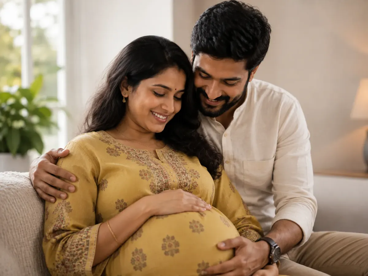 Couple expecting their baby after fertility treatment — Yaal Fertility and Women's Centre, Madipakkam, Chennai