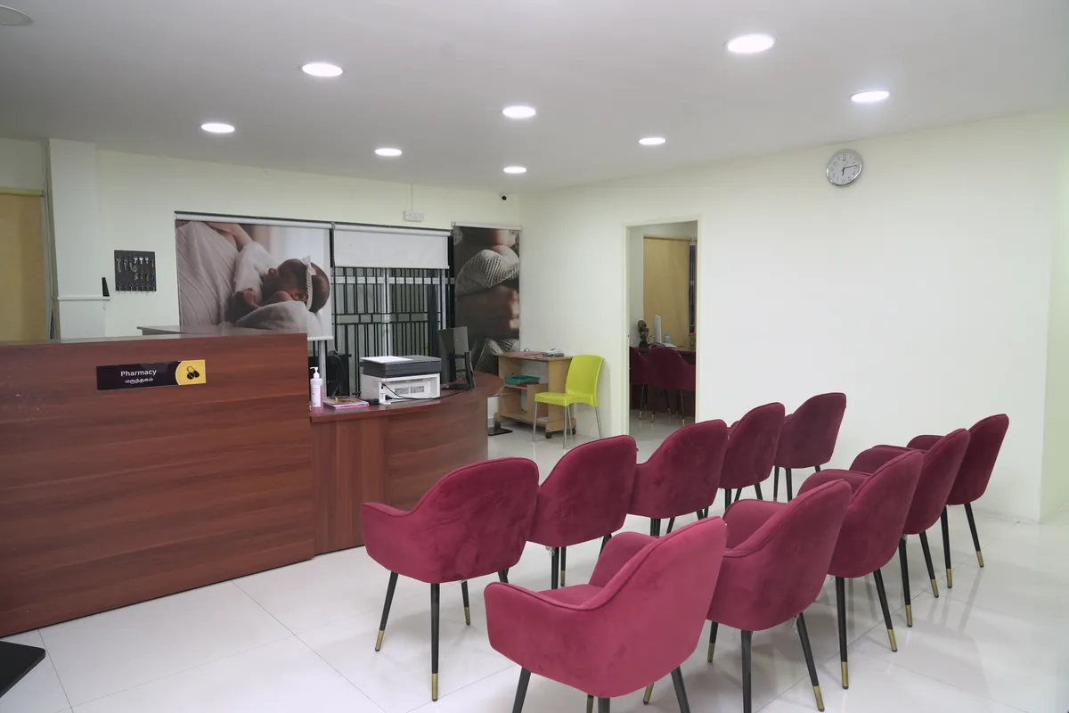 Reception at Yaal Fertility and Women's Centre, Madipakkam, Chennai