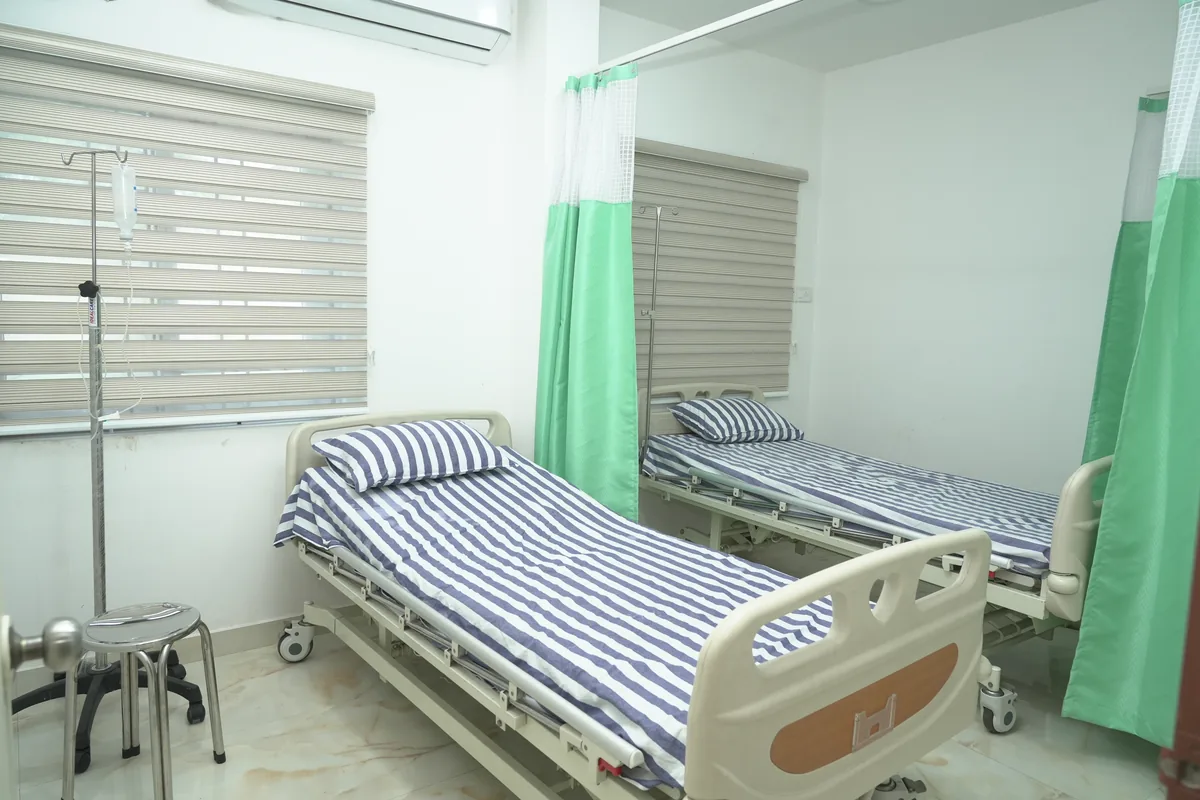 Recovery room beds at Yaal Fertility and Women's Centre, Red Hills, Chennai