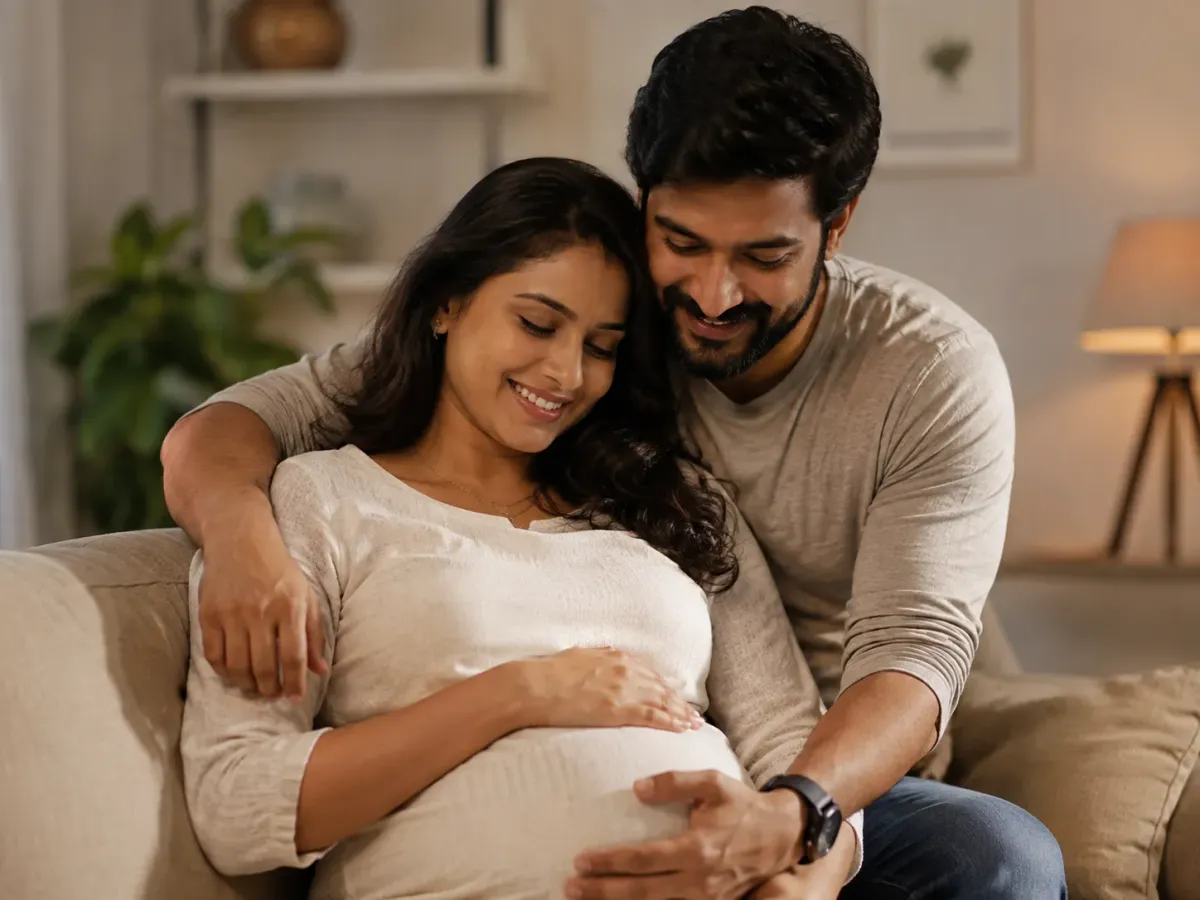 Couple expecting their baby after fertility treatment — Yaal Fertility and Women's Centre, Thiruvanmiyur, Chennai