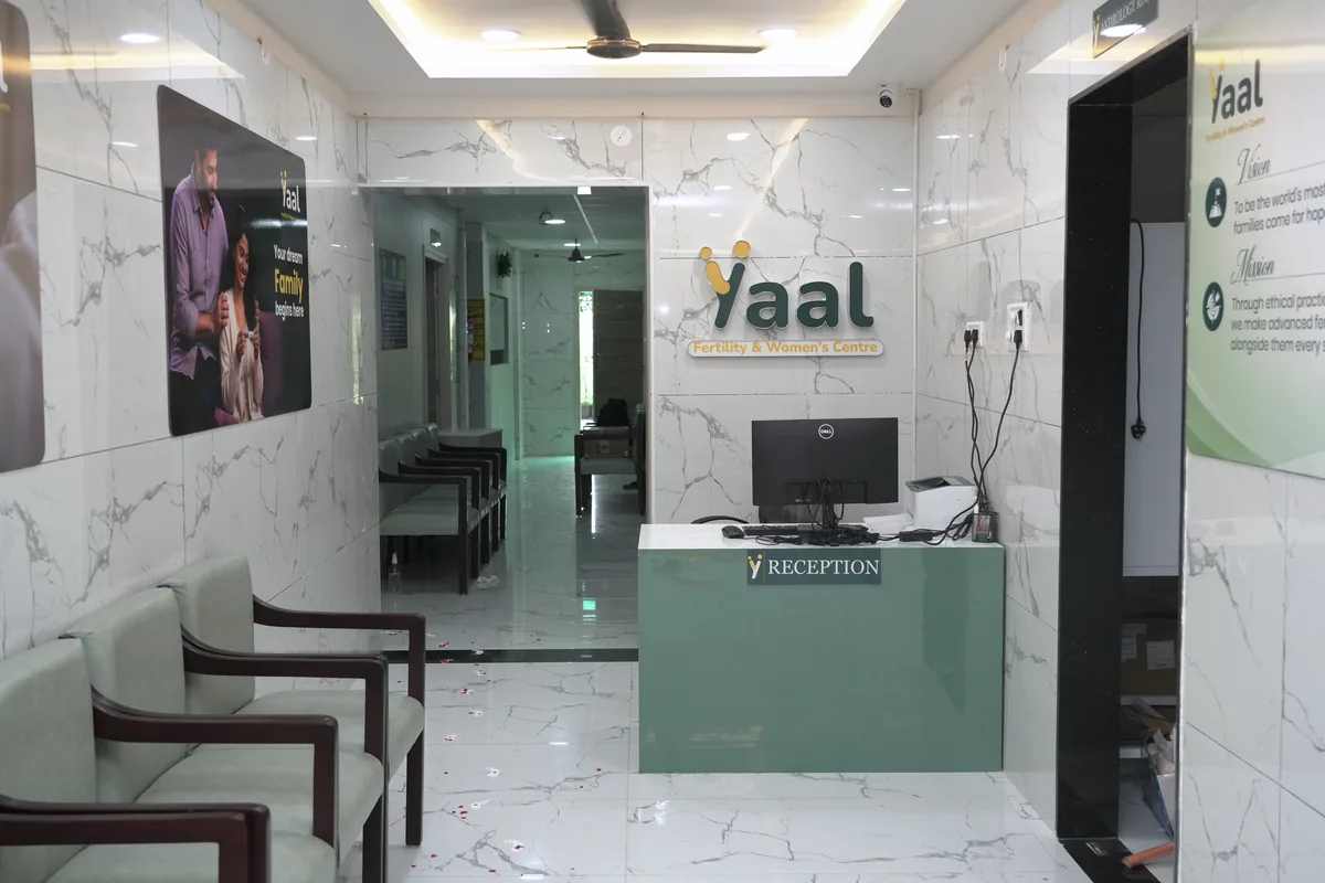 Reception at Yaal Fertility and Women's Centre, Thiruvanmiyur, Chennai