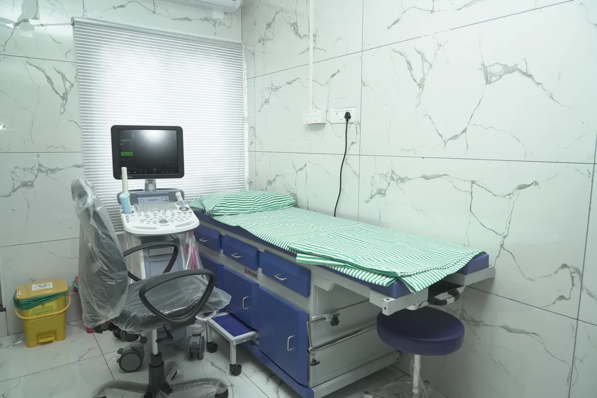 Scan Room at Yaal Fertility and Women's Centre, Thiruvanmiyur, Chennai