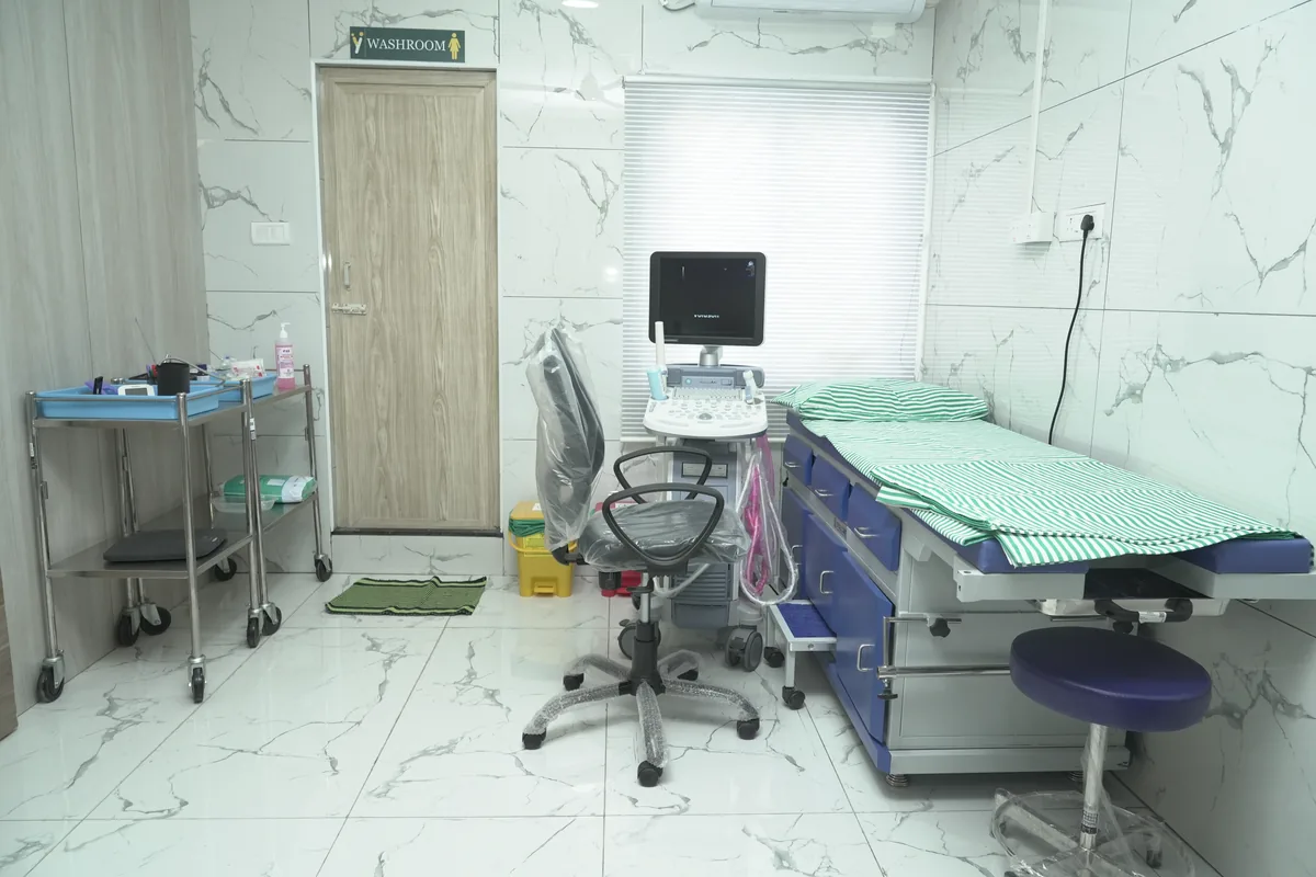 Ultrasound Room at Yaal Fertility and Women's Centre, Thiruvanmiyur, Chennai