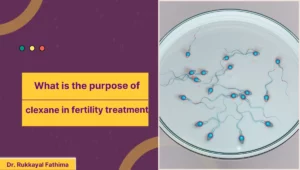What is the purpose of clexane in fertility treatment
